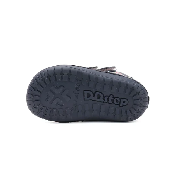 D.D.Step Kislány Barefoot Bélelt bokacipő - Madárkás - Kék - W070-52624