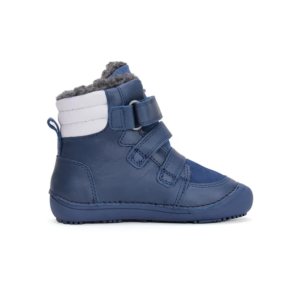 D.D.Step Kisfiú Barefoot Bélelt bokacipő - Kék - W063-42754A