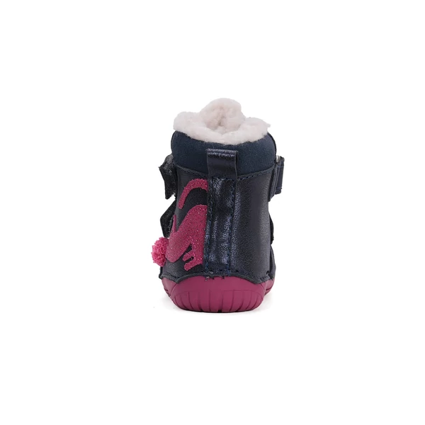 D.D.Step Kislány Barefoot Bélelt bokacipő - Cicás - Királykék - W070-42110A