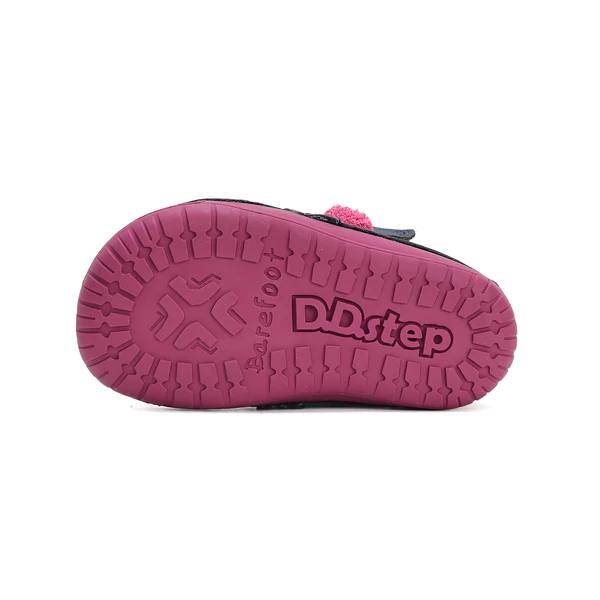 D.D.Step Kislány Barefoot Bélelt bokacipő - Cicás - Királykék - W070-42110A