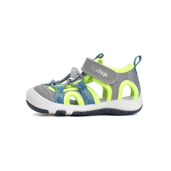 D.D.step Kisfiú Quick dry (gyorsan száradó) Szandál - Szürke, Neonzöld - G065-61599