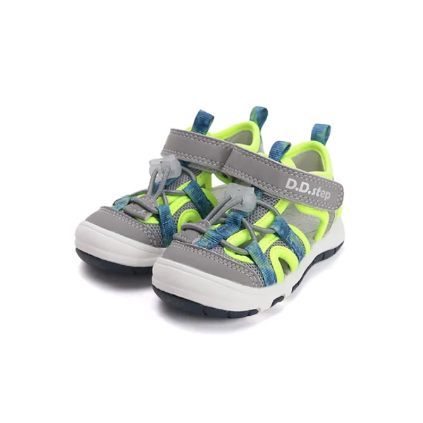 D.D.step Kisfiú Quick dry (gyorsan száradó) Szandál - Szürke, Neonzöld - G065-61599
