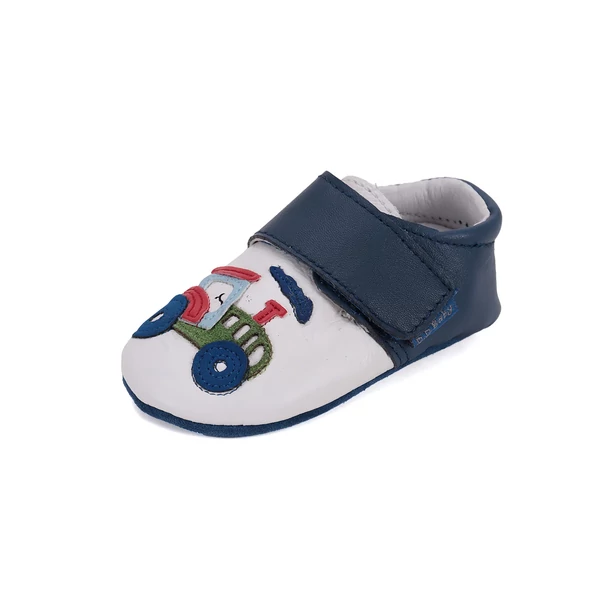 D.D.step Kisfiú Puhatalpú cipő - Traktoros - Fehér, Kék - K1596-51916