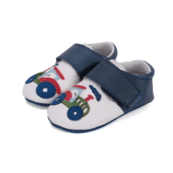 D.D.step Kisfiú Puhatalpú cipő - Traktoros - Fehér, Kék - K1596-51916