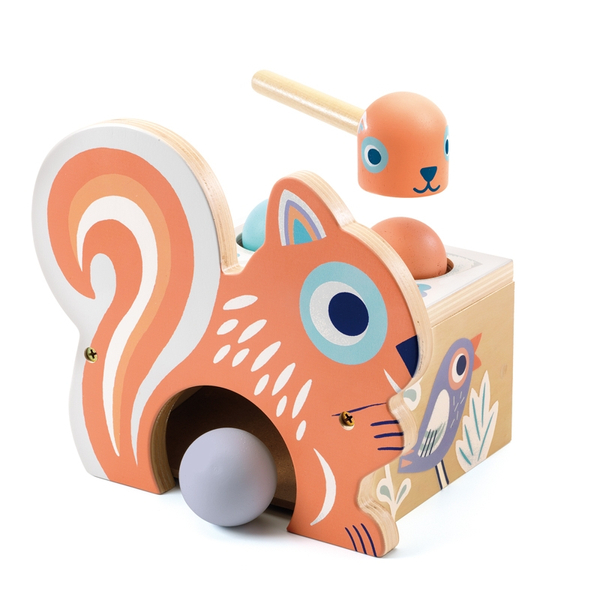 Kalapálós játék - Kalapálós mókus - BabyNut - Djeco