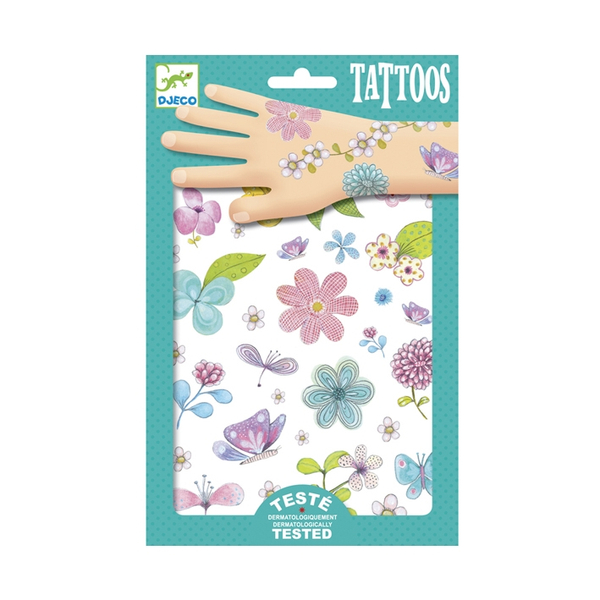 Tetováló matricák-Mezei virágok - Djeco
