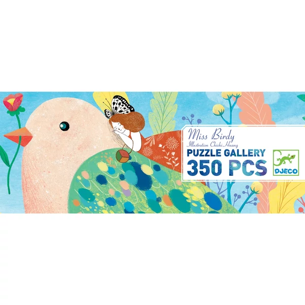 Művész puzzle - Madárlány, 350 db-os - Miss Birdy - Djeco
