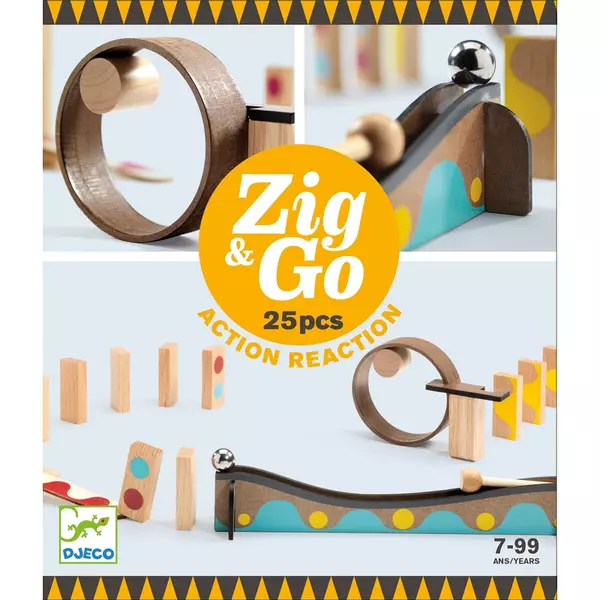 Építőjáték - Zig & Go - 25 darabos - Djeco