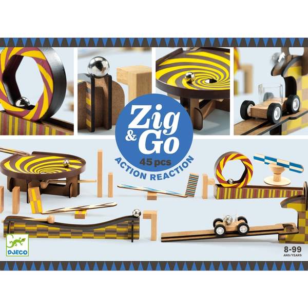 Építőjáték - Zig&Go 45 db - Djeco