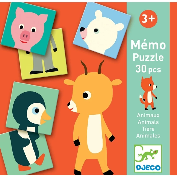 Párosító memória játék-Állatok - Djeco