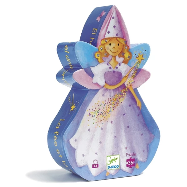 Formadobozos puzzle-Tündér-36db-os - Djeco