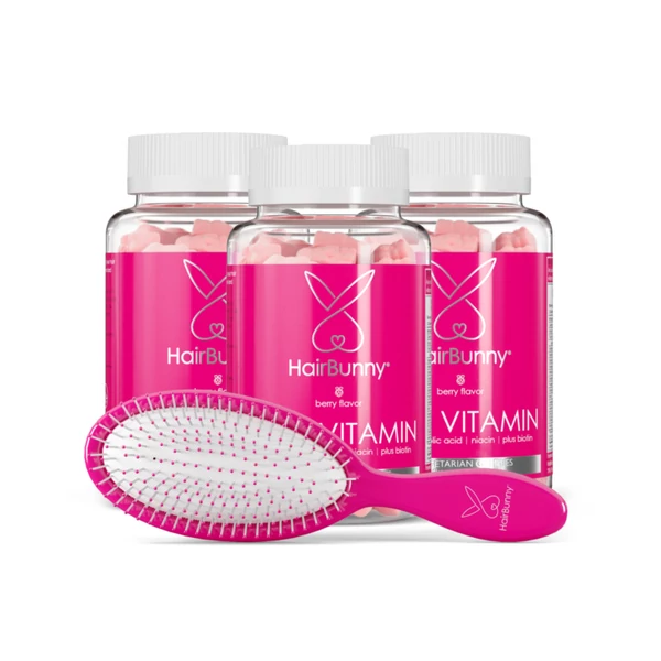 Hairbunny hajvitamin 180 db ajándék fésűvel