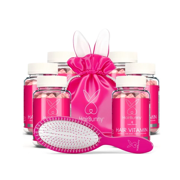 Hairbunny hajvitamin 360 db ajándék fésűvel és nyuszis neszeszerrel