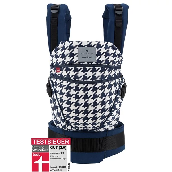 Manduca XT biopamut csatos babahordozó - Pepita Navy