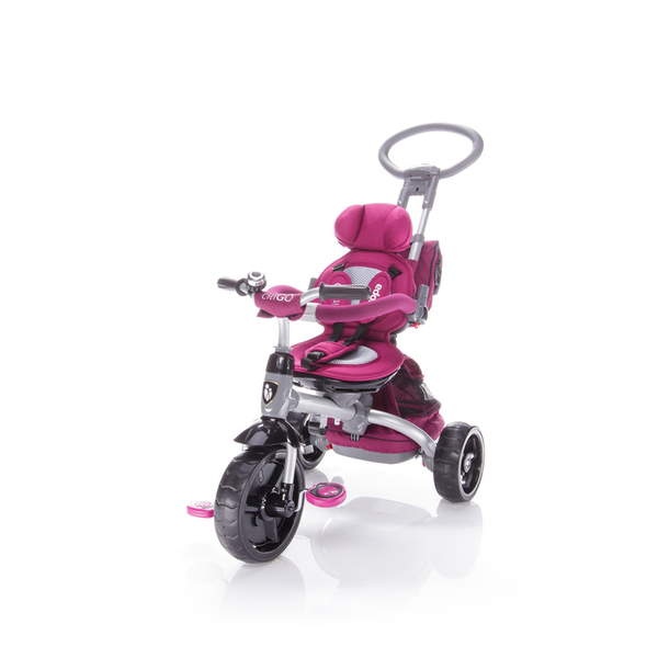 Zopa tricikli CitiGo tolókarral B-T500 --Mulberry Pink