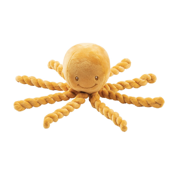 Nattou játék plüss 23cm Lapidou - Octopus Okker - sárga