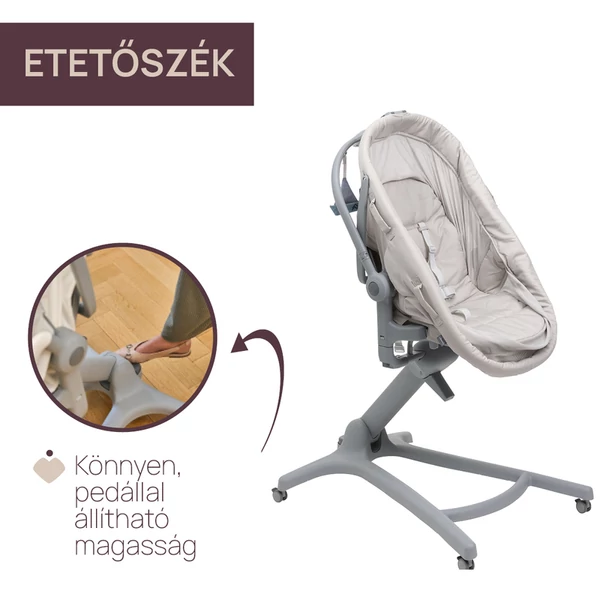 Chicco Baby Hug PRO 5in1 bölcső-szék - Beige Latte