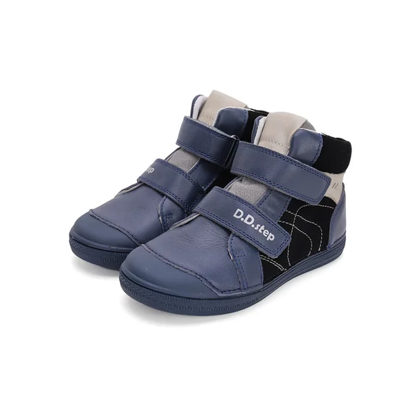 D.D. Step magassszárú kék-fekete zárt cipő - A049-42430B