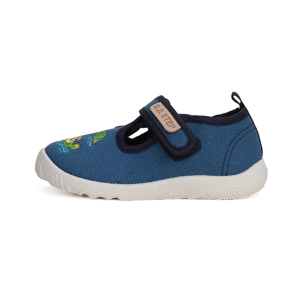 D.D. Step kék krokodilos vászoncipő - CSB-41614A