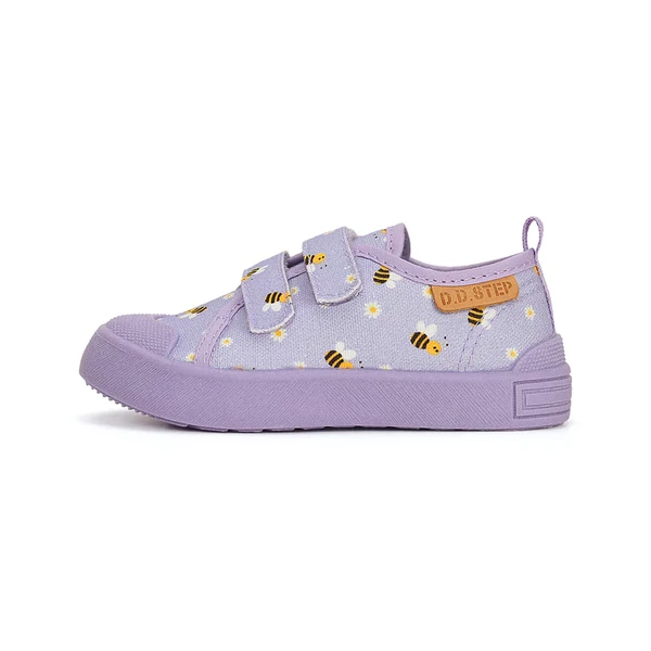 D.D. Step lila méhecskés vászoncipő - CSG-41272