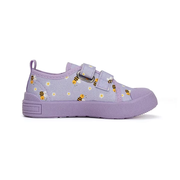 D.D. Step lila méhecskés vászoncipő - CSG-41272