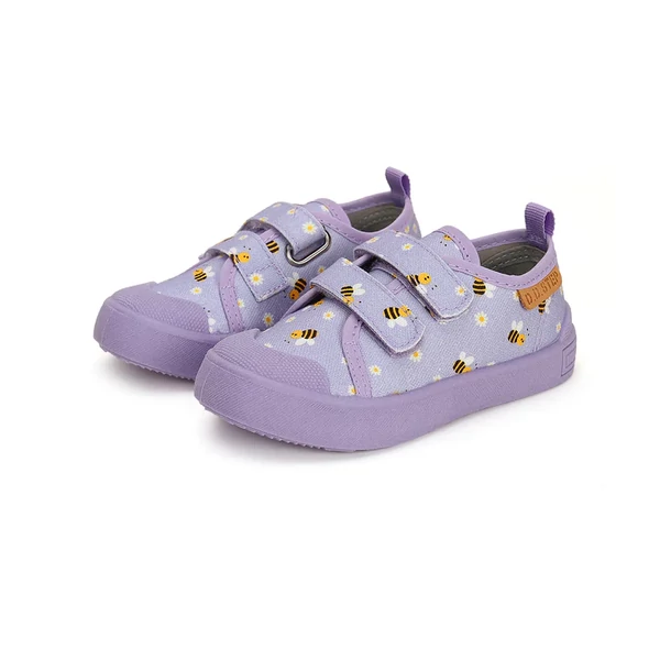 D.D. Step lila méhecskés vászoncipő - CSG-41272