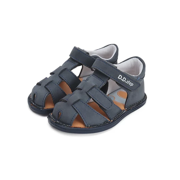 D.D. Step sötétkék barefoot szandál - G076-41942