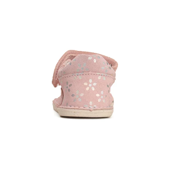 D.D. Step barefoot rózsaszín virágos nyitott cipő - H085-41651