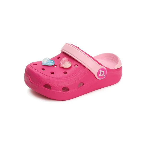 D.D. Step rózsaszín szívecskés papucs - J091-41700C
