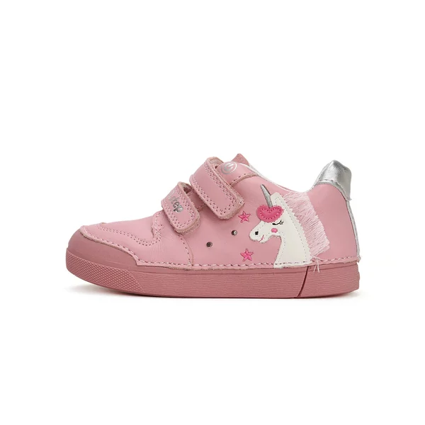 D.D. Step rózsaszín unikornisos - LED - zárt cipő - S068-42893A