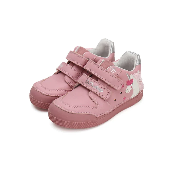 D.D. Step rózsaszín unikornisos - LED - zárt cipő - S068-42893A