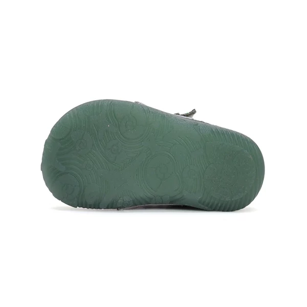 D.D. Step barefoot szürke zöld dínókaroom zárt cipő - S073-42135A
