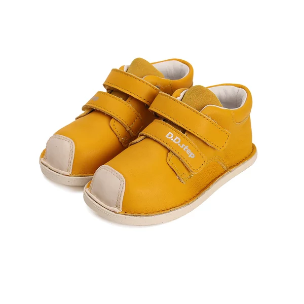 D.D. Step barefoot sárga zárt cipő - S085-41744