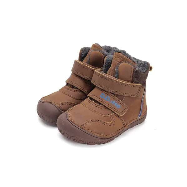 D.D. Step barefoot kék, bélelt bokacipő cipő - W073-42814A - 29