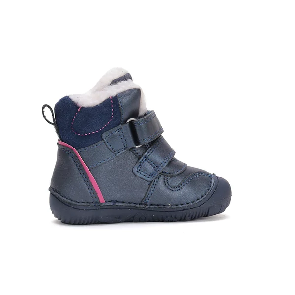 D.D. Step barefoot -  Sötétkék-rózsaszín bokacipő - W073-42814B