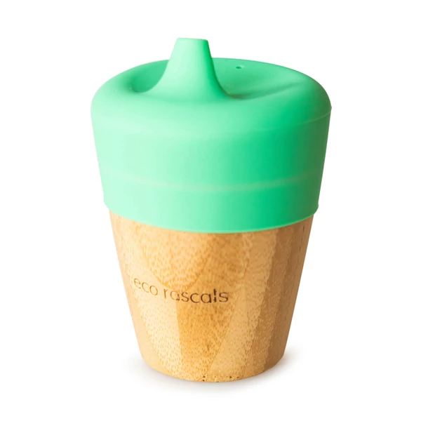 Eco Rascals bambusz csőrös csésze - zöld