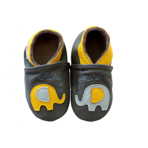 Freycoo - Puhatalpú cipő - elefánt - szürke sárga