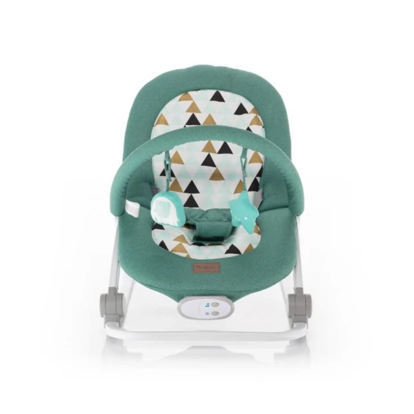Zopa Relax rezgő, zenélő pihenőszék - mentazöld háromszögek