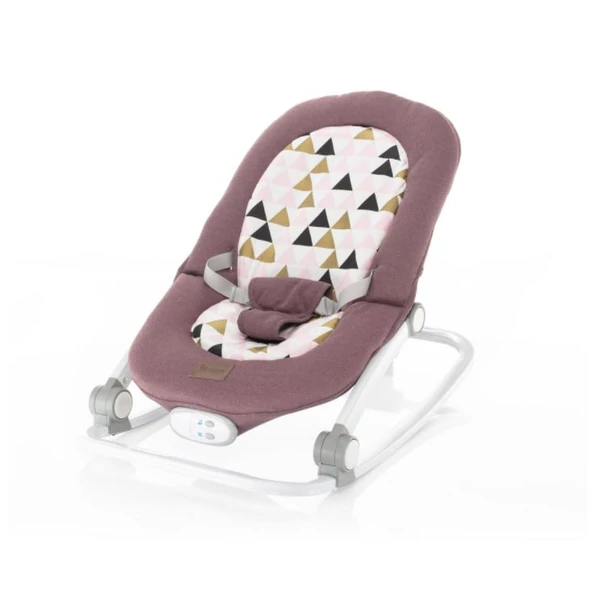 Zopa Relax rezgő, zenélő pihenőszék - rózsaszín háromszögek